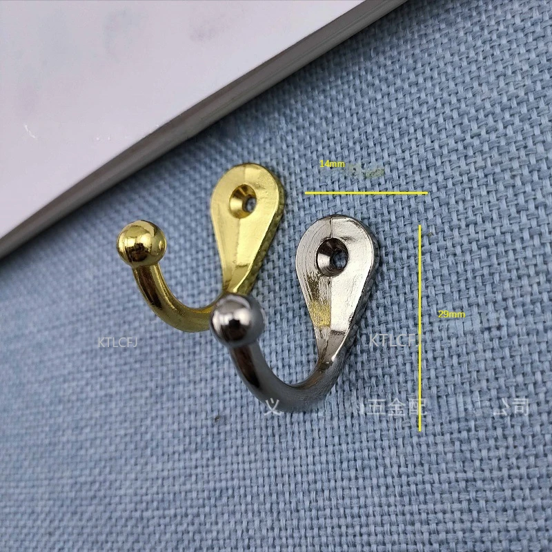 4pcs Crossborder Hook 29 * 14mm Zinc Alloy Hooks Bathroom Single Hook