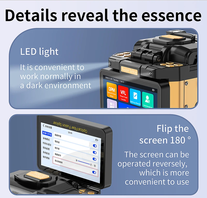 S-80/A-80F/A-10 Fiber Optic Fusion Splicer 6 Motors SM/MM Optical Fiber Core Hea