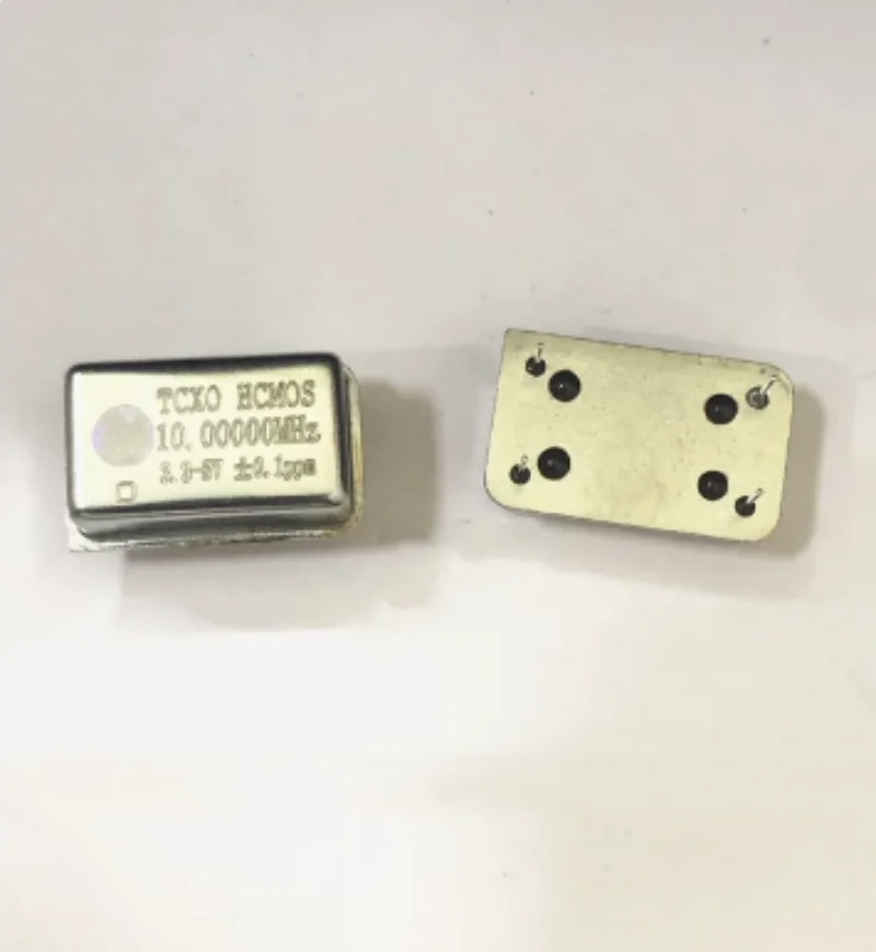 5pcs TCXO Rectangular direct insertion temperature compensated crystal oscillator 10M 10MHZ 10.000MHZ CMOS 0.1ppm Square wave