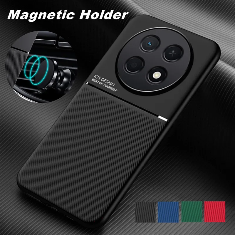 Magnetic Rugged Protective Phone Case with Built-in Metal Plate