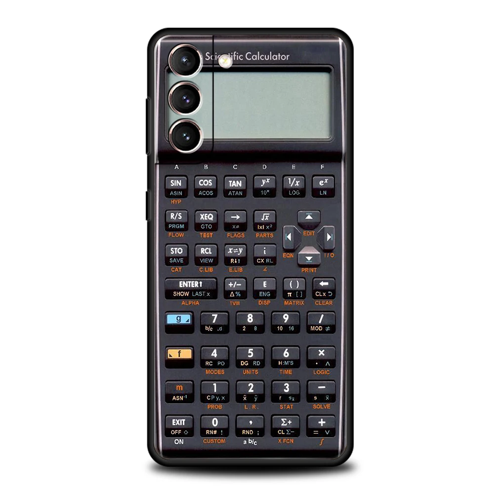 Vintage Calculator Design Silicone Phone Case - Retro Style Protective Cover