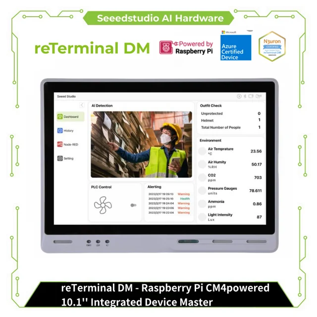 ReTerminal DM - Raspberry Pi CM4-powered 10,1 '', встроенное устройство Master, промышленный класс HMI/PLC/Panel PC/Gateway 1