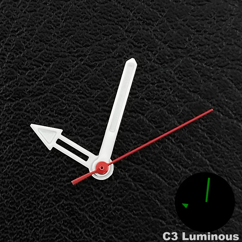 Green C3 Luminous 12.5mm Watch Hands - Premium Watch Accessories and Parts