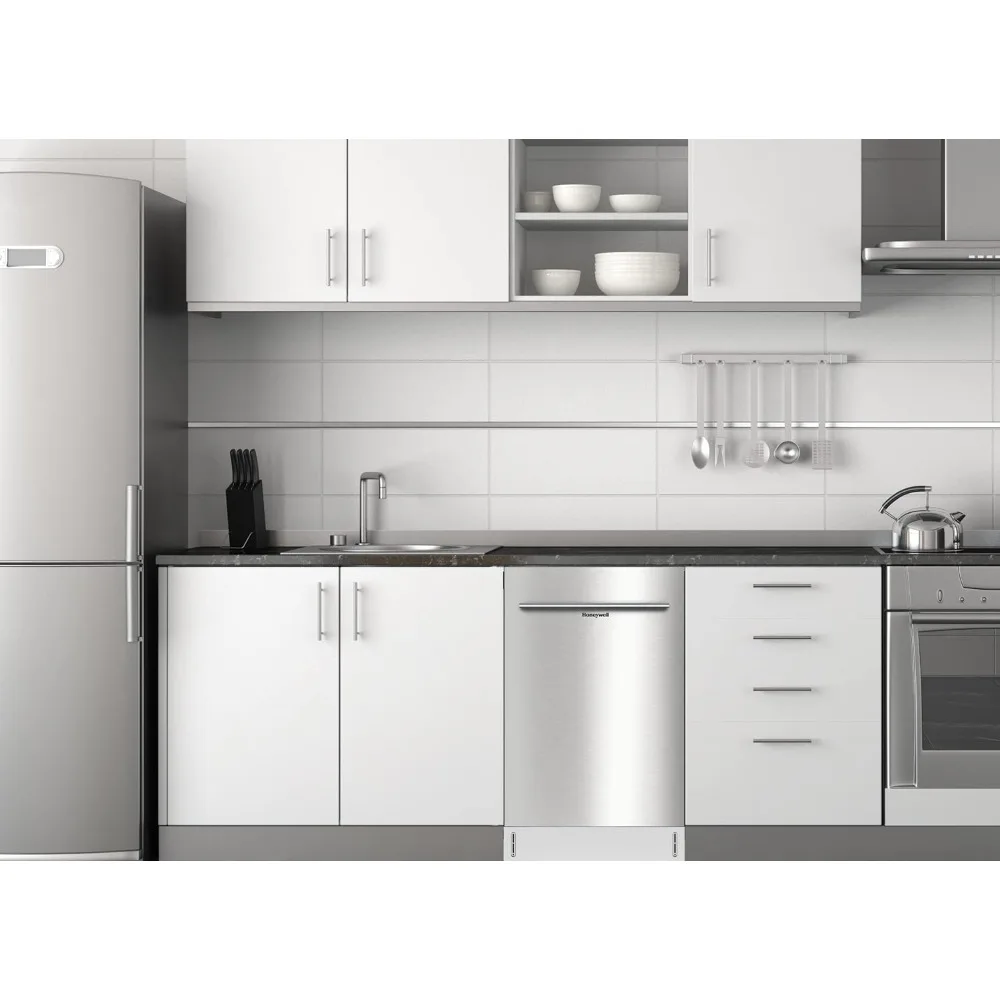 Dishwasher with 8 Place settings, 6 Washing Programs, Stainless Steel Tub, UL/Energy Star- Stainless Steel 6