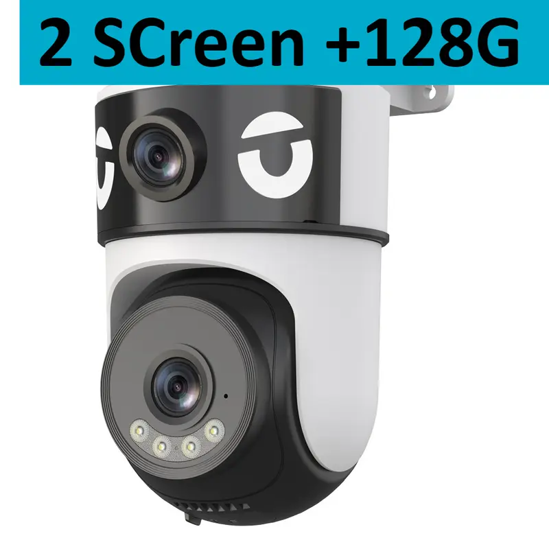 10K 20MP Four Screen Outdoor WiFi Cam PTZ 5X Zoom Night Vision Four Lens 10K Wireless CCTV Surveillance Cam Security Protection - Image 7