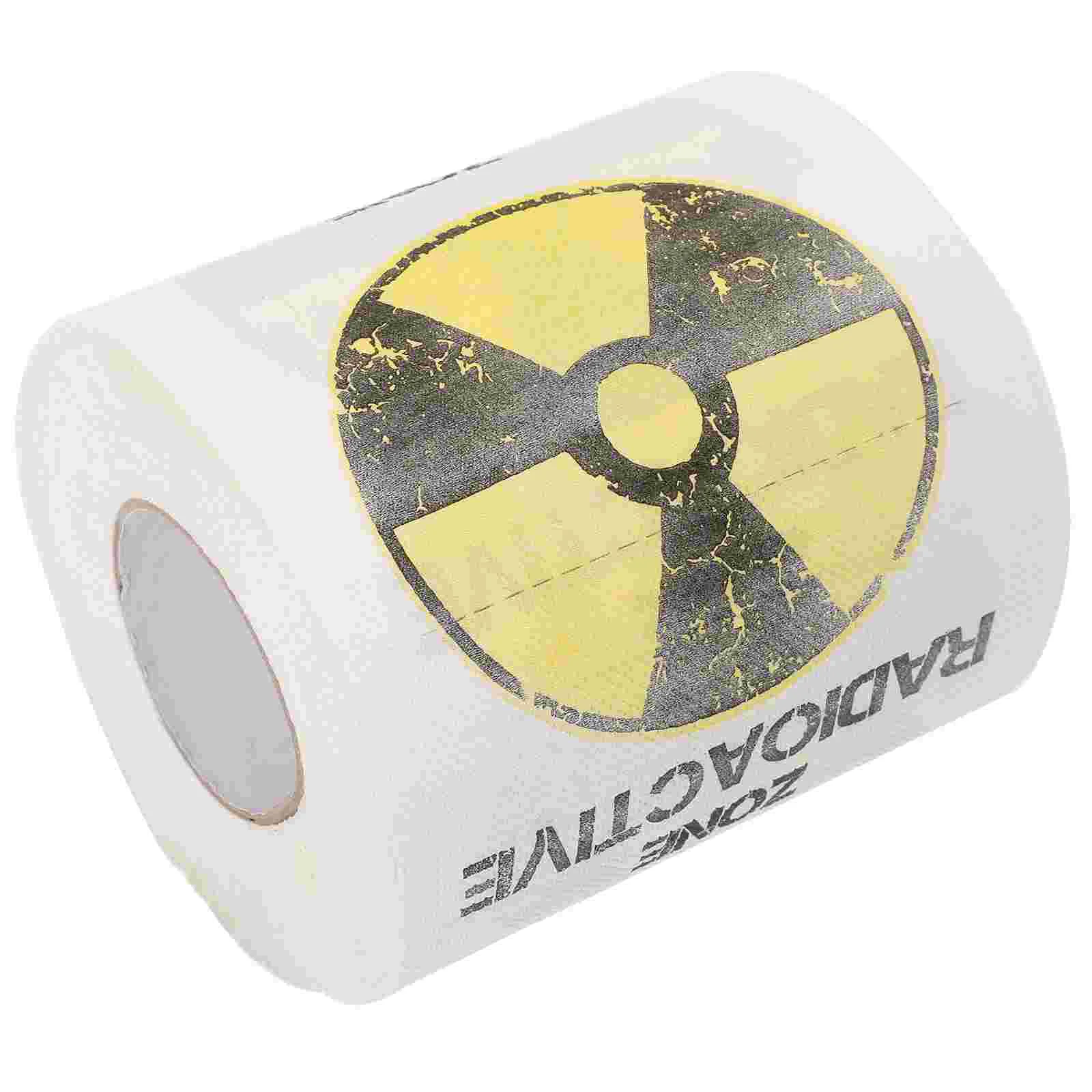 1 Roll Warning Signs Toilet Paper Soft Novelty Bathroom Tissue Bulk Buy Disposable Napkins Cleaning Home Decor Restaurant Use