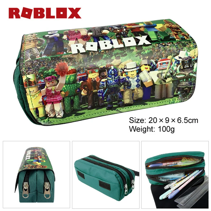 Roblox Pencil Case Cartoon Big Capacity Pencil Pouch Stationery