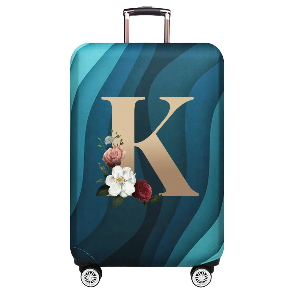 Gold Letter Print Luggage Protective Dust Cover & Travel Accessory