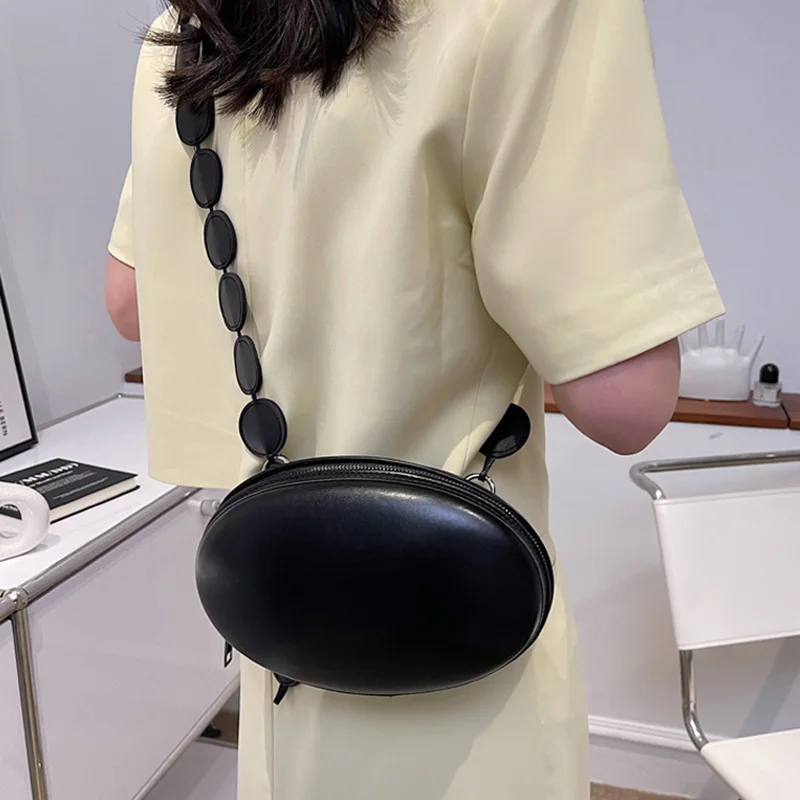 Fashion Oval Design Crossbody Bag for Women Mini Shoulder Bag and Purses Quality Leather Messenger Chest Lady Luxury Handbag crossbody bag women handbags leather shoulder bag pu crossbody bag straw crossbody bag