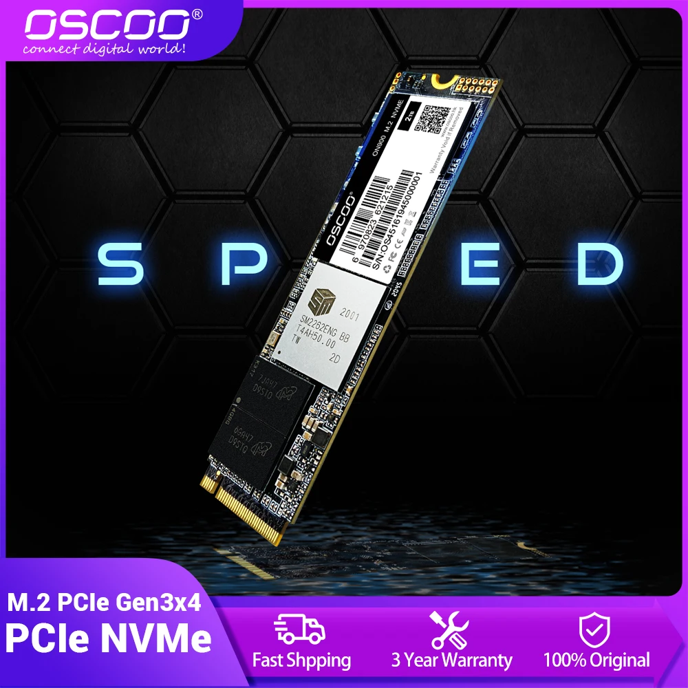 Oscoo Ssd M.2 Nvme Pcie 3.0 128G 256G 512G 1Tb Sd M.2 2280 Ssd Nvme M2 Disco Rigido Interno Unità A Stato Solido Per Laptop