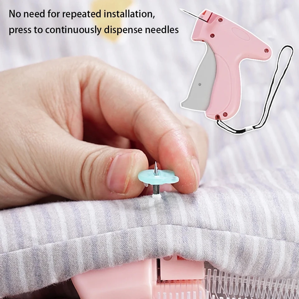 thumbnail image 2 of Tag Gun For Clothes Tagging Gun For Clothing, Tag Attacher Gun Kit With 6 Needles 1008pcs 2 Barbs Fasteners 1 Hard Carrying Storage Case For Clothes Labeler Green Color Green&pid=zgjkmzrknj Clothing Tag Gun 2 of 11