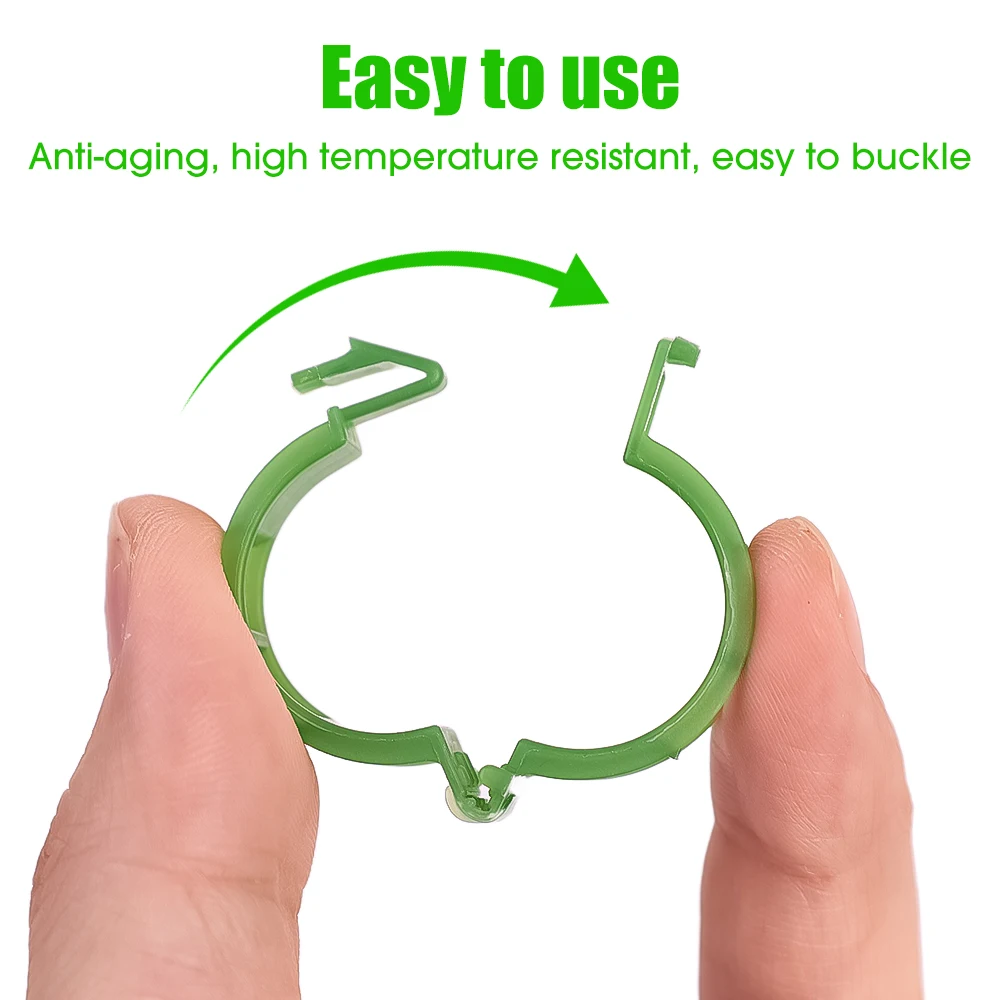 Plant Clips Supports Reusable Plastic Connects Fixing Vine Tomato Stem Grafting Vegetable Plants Orchard and Home Garden Tools