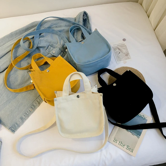 Small blank canvas bags