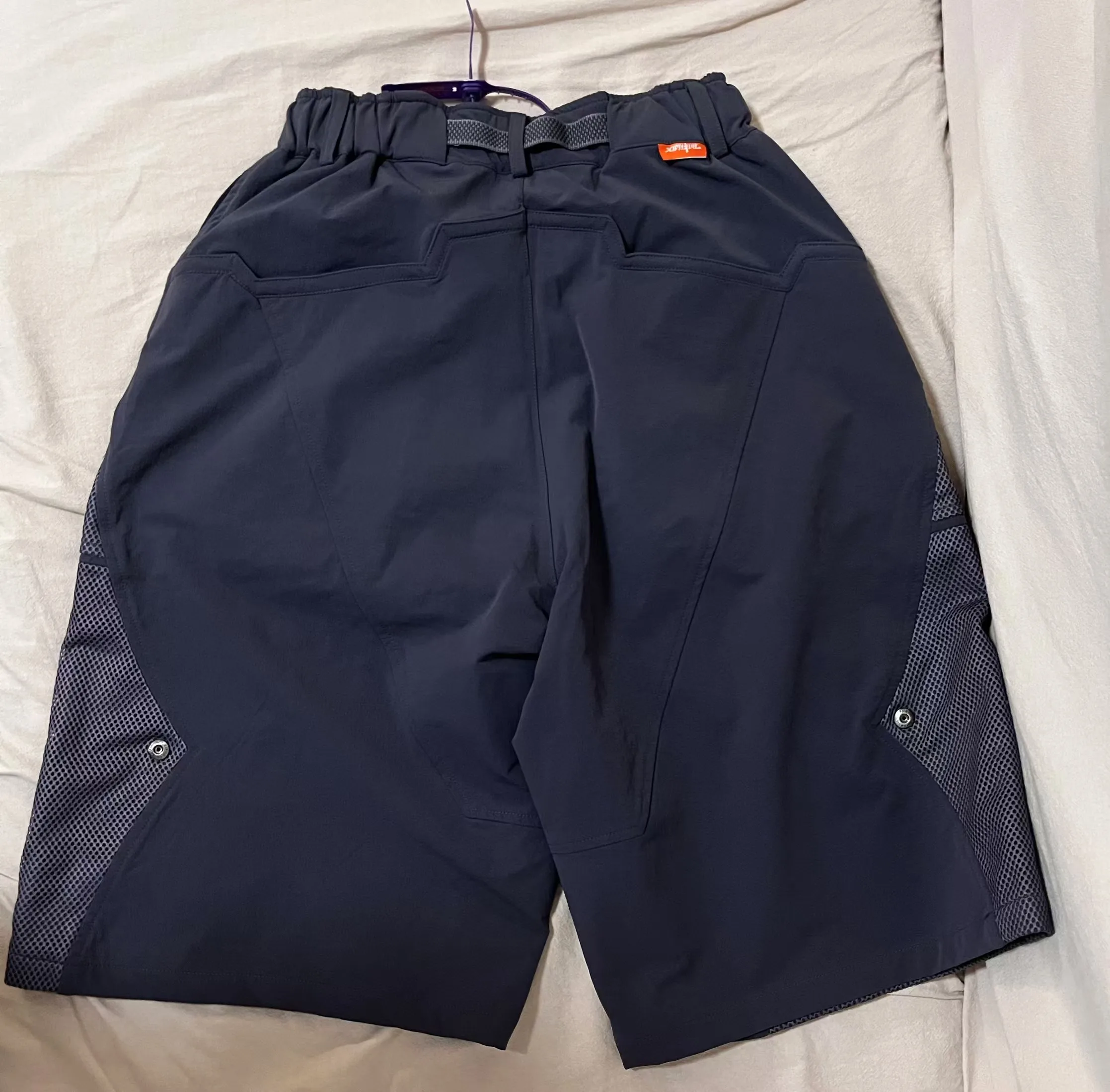 XEvil Bellator shorts nylon material integrated belt waist adjustment multipocket sci-fi dystopian