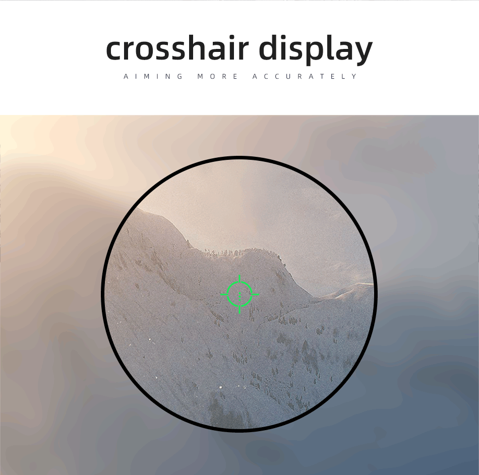 Description Picture 4 of itemTactical Scope Hunting Optics Riflescope Holographic Big Red Dot Sight Reflex Reticle Hunting Gun Accessories