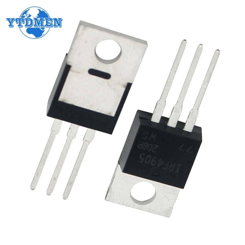 10PCS IRF4905 Mosfet IRF4905PBF Transistor TO-220 MOS FET P Channel Field Effect Transistors Kit