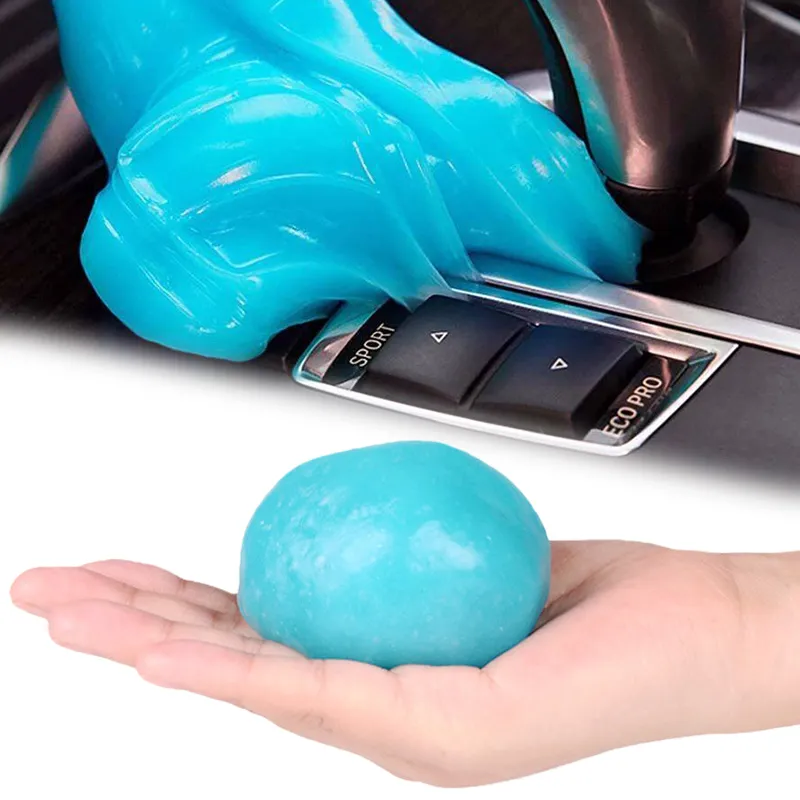 1Pc High Efficiency Dust Remove Gel Car Interior Clean Magic Mud Universal Household Keyboard Desk Cleaning Tool Car Accessories
