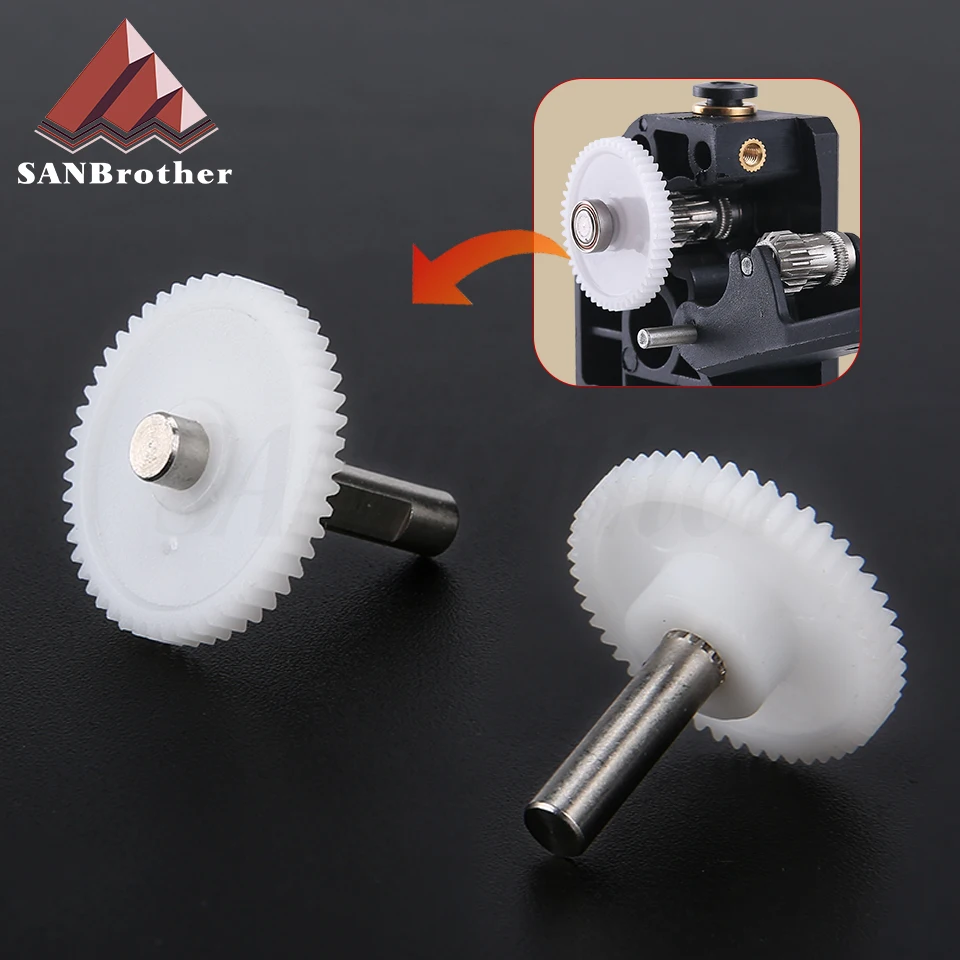 

DDB EXTRUDER SHAFT ASSEMBLY GEAR Single and Dualdirect extruders Including setscrew for primary 1.75/5.0 drivgear