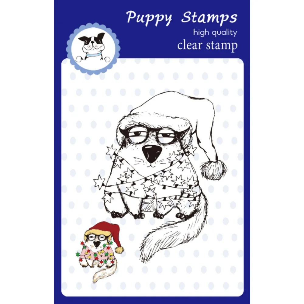 Puppy Stamp Christmas Light Cat Clear Timbri Fustelle In Metallo Che Fanno Carta Scrapbook Album Di Carta In Rilievo Stampo Per Coltelli Artigianali F