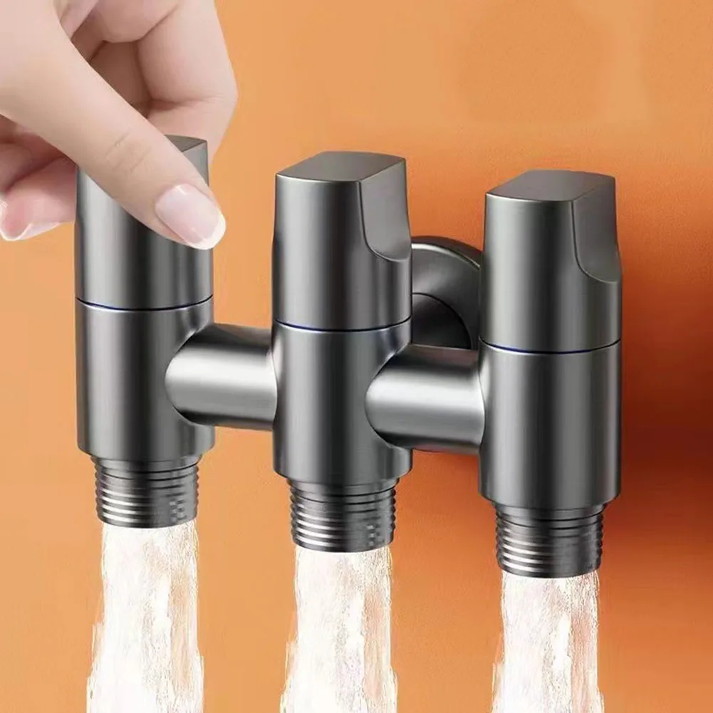 

1 в три выхода клапан для поворота воды партнер для туалета трехходовой Кран угловой клапан Многофункциональный автономный водяной клапан