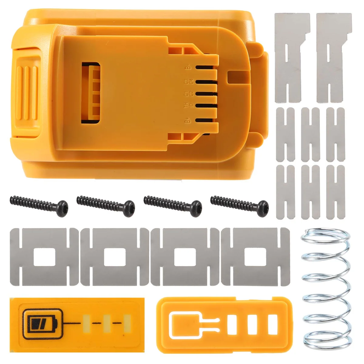 Boîtier en plastique de remplacement de batterie pour DeWalt, couvercle de batterie, 20V, DCB201,DCB203,DCB204,DCB200, 18V, pièces pour 3A, 4A, 5A