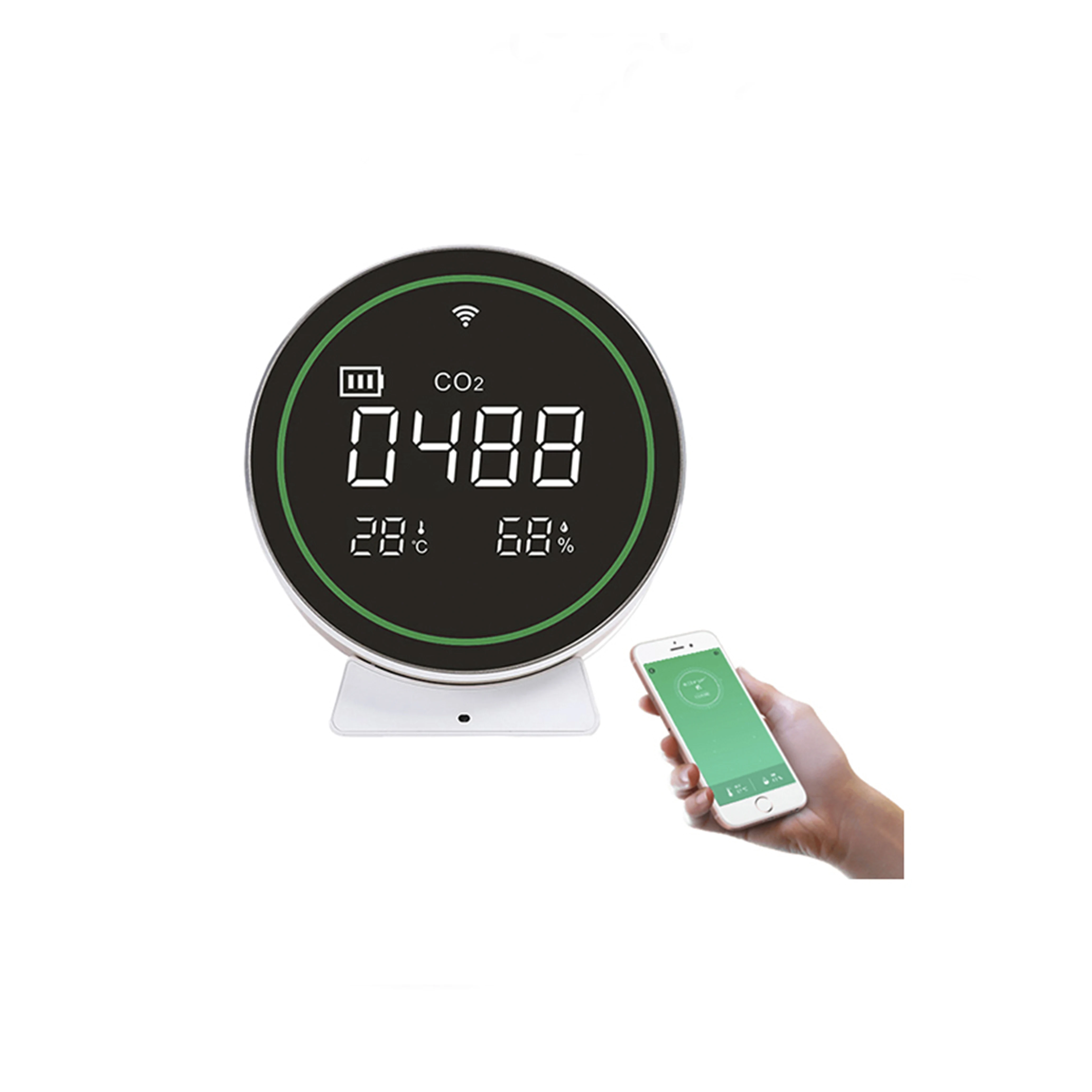 Professional Gas Analyzer CO2 Meter Monitor Air Detector Carbon Dioxide Detector NDIR CO2 Tester With Real -time Display