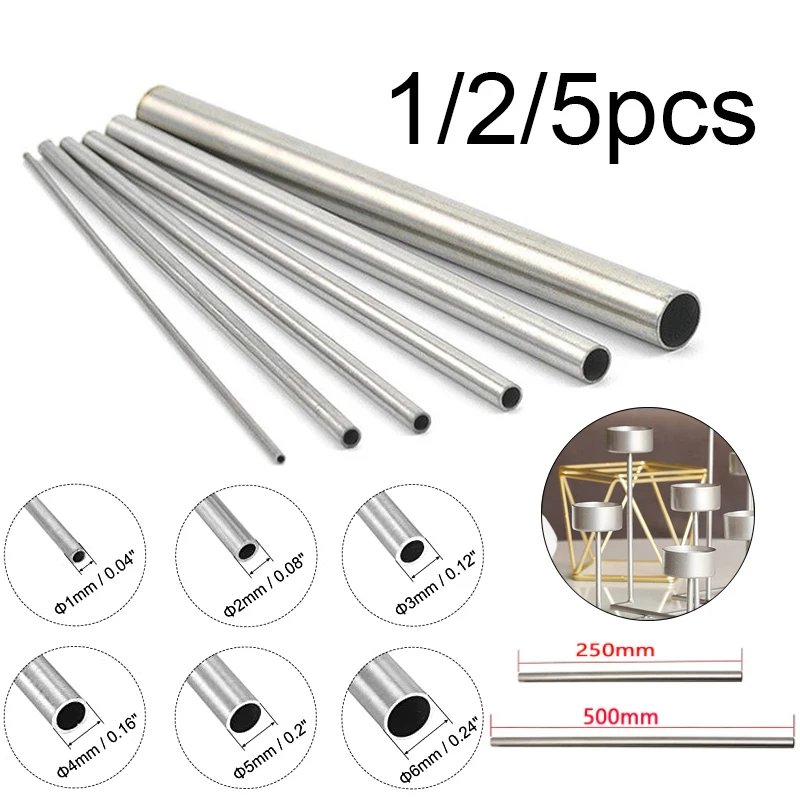 3 Tubos Redondos De Acero Inoxidable 304, 4 Mm OD 1 Mm De Grosor De Pared 3 Tubos Redondos De Acero Inoxidable 304, 4 Mm OD 1 Mm De Grosor De Pared