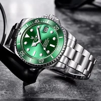 LIGE Automatic Mechanical Watches for Men Sapphire Stainless Steel Waterproof Luminous Man Wristwatch Business Diver Watch Men