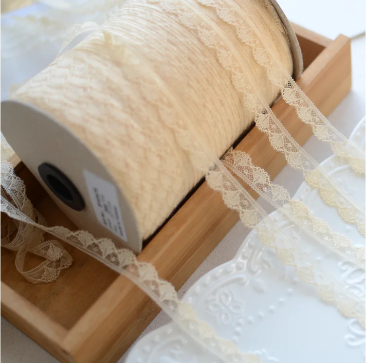 10 Meters Skin Smooth Venice Lace Trim 12mm Width Polyester Wedding Trimming Accessories
