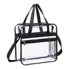 PVC Clear Waterproof Wash Bag Large Capacity Travel Shopping Storage Tote Clutch 1