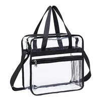 PVC Clear Waterproof Wash Bag Large Capacity Travel Shopping Storage Tote Clutch 1