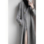 New Chinese Style Mid-Length Cashmere Wool Coat Woolen Overcoat for Women Autumn and Winter