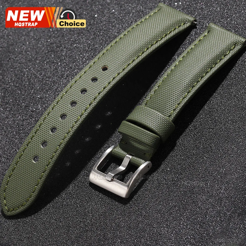 Versatile Canvas Nylon Waterproof Smart Watch Strap in Various Sizes