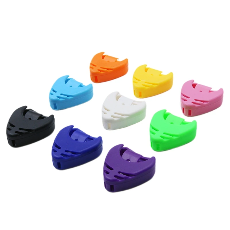 Y67A-Musical Instrument Pick Box, Guitar Colored Pick Clip, Heart-Shaped Clip, Stickable Box