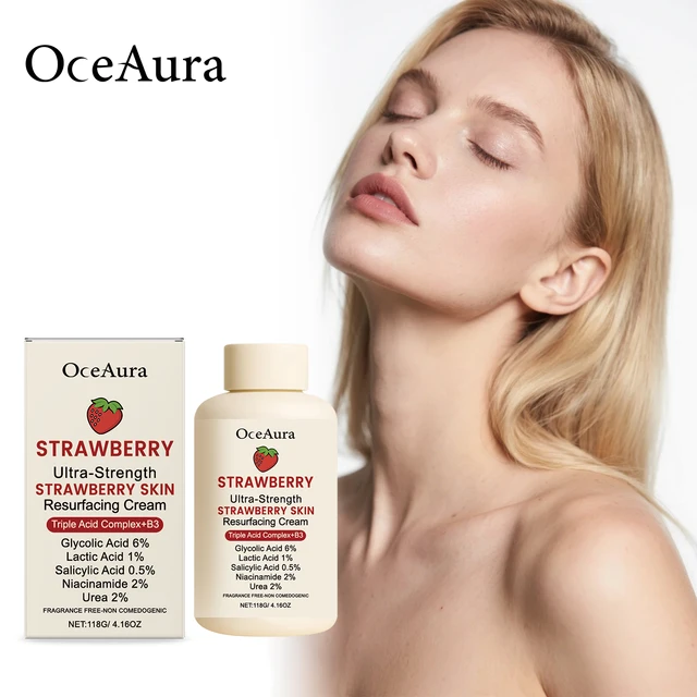 Crème pour le corps à lueur de fraise avec Niacinamide acide salicylique exfoliant hydratant peau lisse Non grasse hydratant cadeau de vacances 1