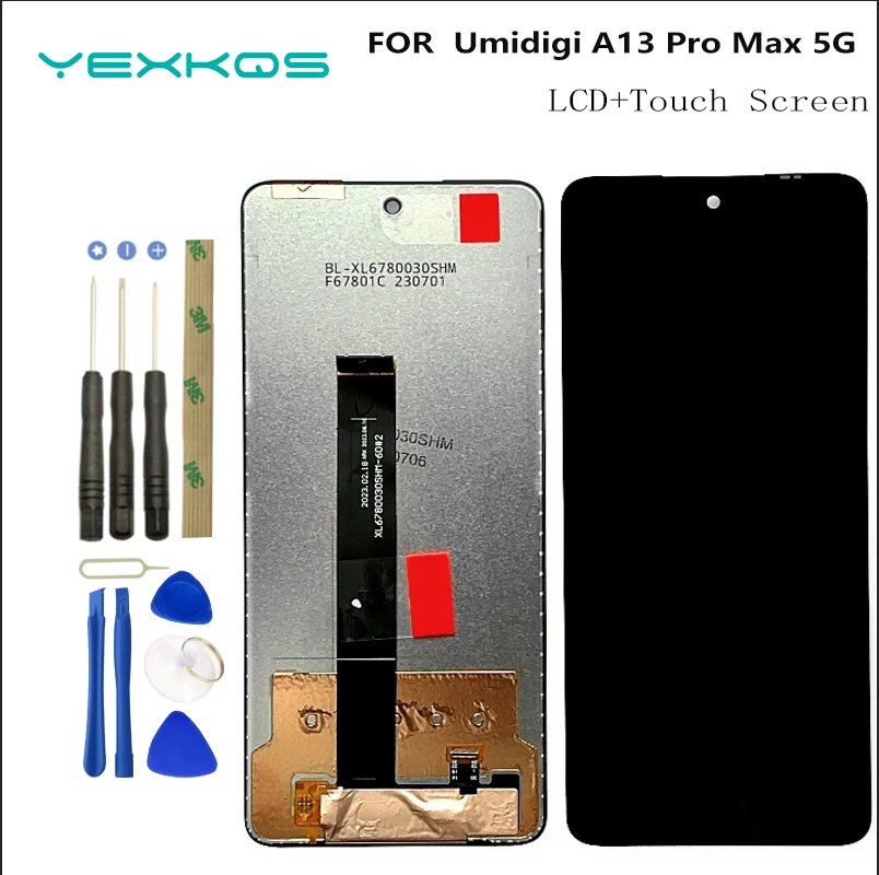Оригинальный Для UMIDIGI A13 Pro Max, фотографический ЖК-дисплей, Передняя фотография для UMIDIGI A13Pro Max, фотография + клей