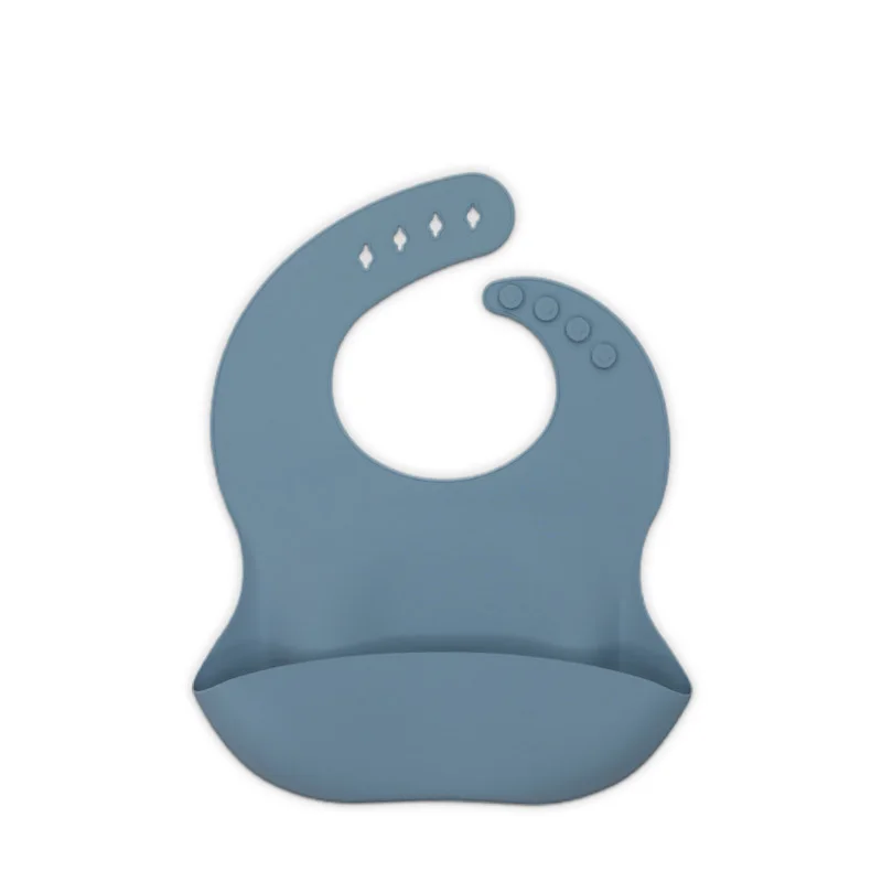 Silicone Anti-lost Chain Strap Adjustable  Fashionable silicon Baby Bib Waterproof Infant Bibs Newborn Feeding Cloth Toddle Boys Girls Adjustable Different Styles of Bibs cute baby accessories Baby Accessories