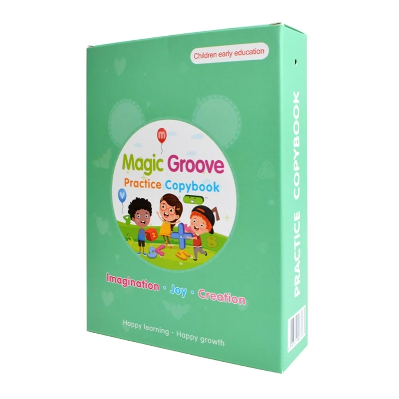 

F3MA Practice Copybook 5Books with Refillable Pens,Reusable Writing Notebook