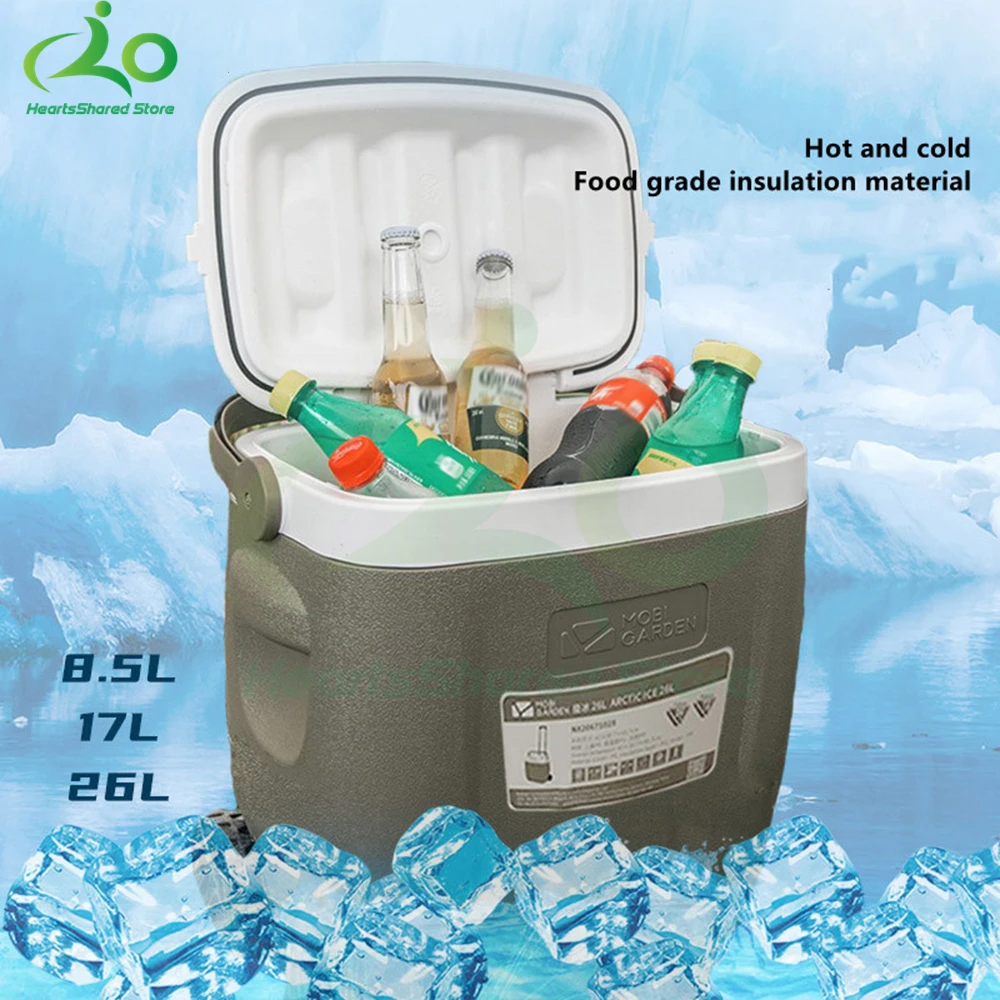 

26L Family Insulated Box Camping Portable Fresh Fruit/Food Trolley Storage Box 72h Heat Preservation Outdoor Fishing