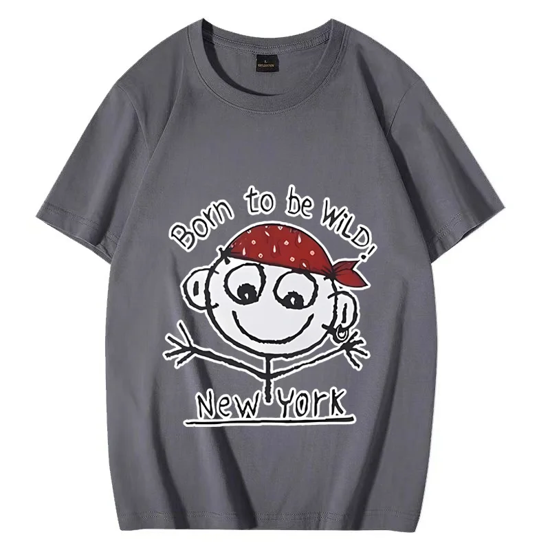 Born to Be Wild New York funny Graphics T Shirt Men Women ' s