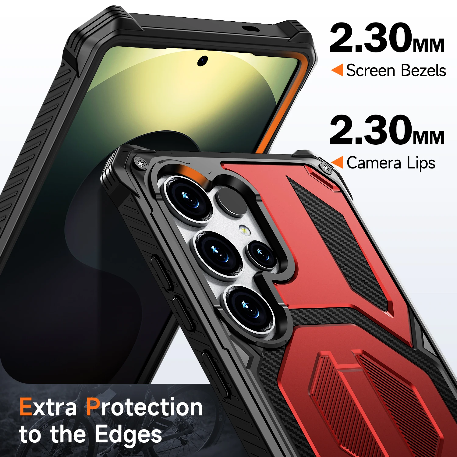 Magnetic Dual Protection Phone Case with Hidden Bracket