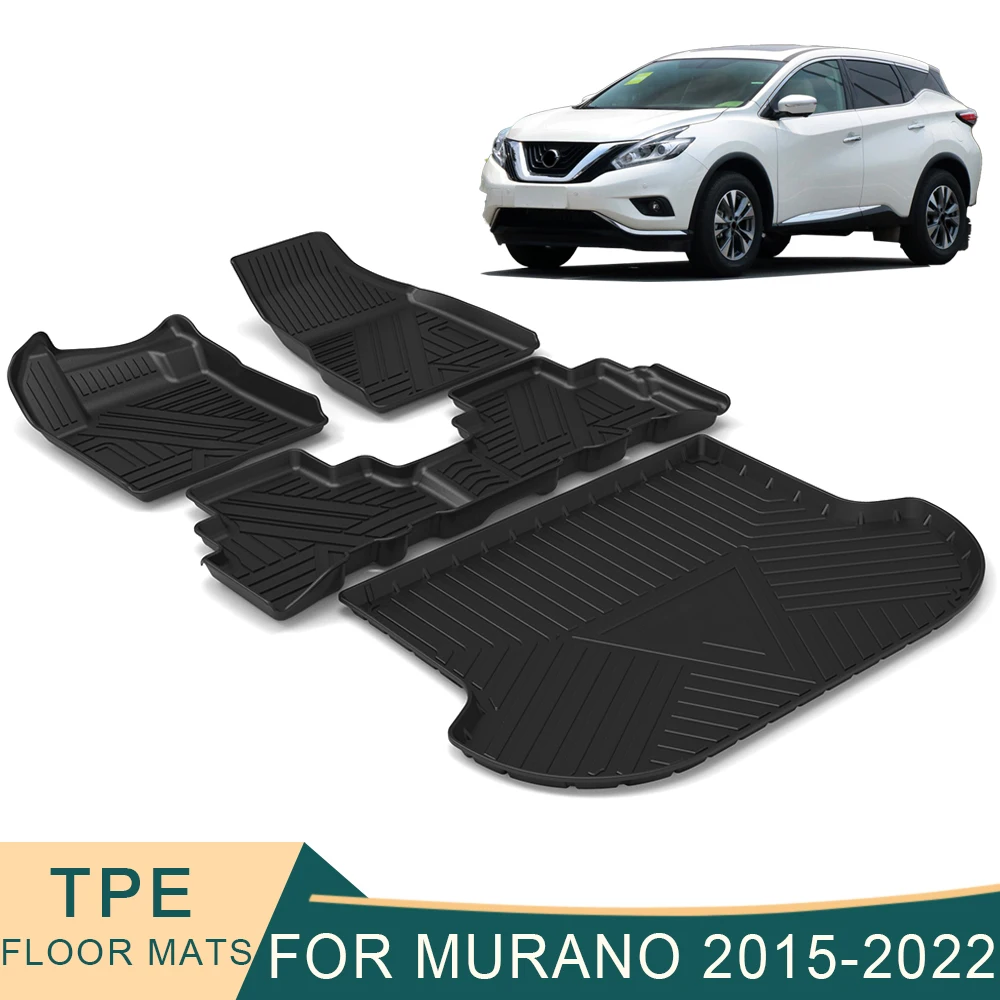 ForNissanMuranoZ523rd20152022CarFloorMatsAllWeatherTPEFoot