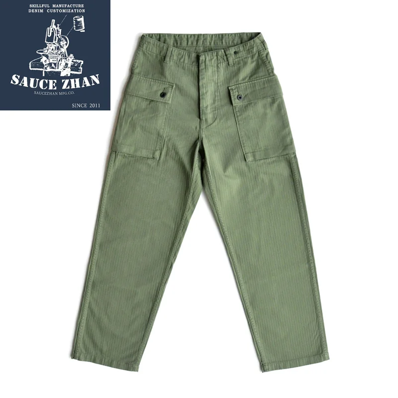 SauceZhan pantalon de l'armée américaine P44 HBT, VINTAGE, Style
