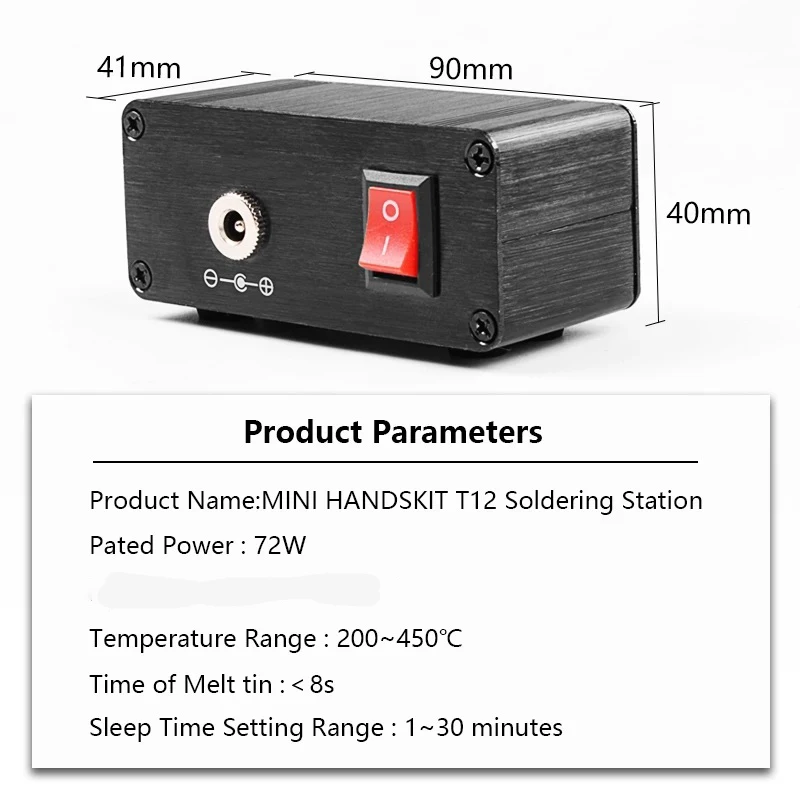 Soldering Tool Soldering Station Soldering Iron T12 Soldering Station OLED Digital Temp Adjust Repair Soldering Iron Equipment Portable Home Electronics Repair Tool Set