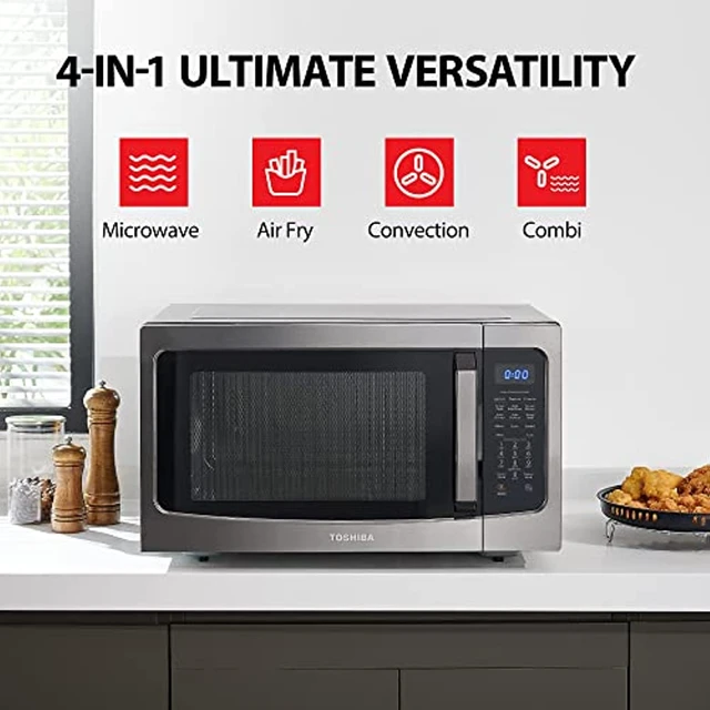 TOSHIBA 7-in-1 Countertop Microwave Oven Air Fryer Combo 