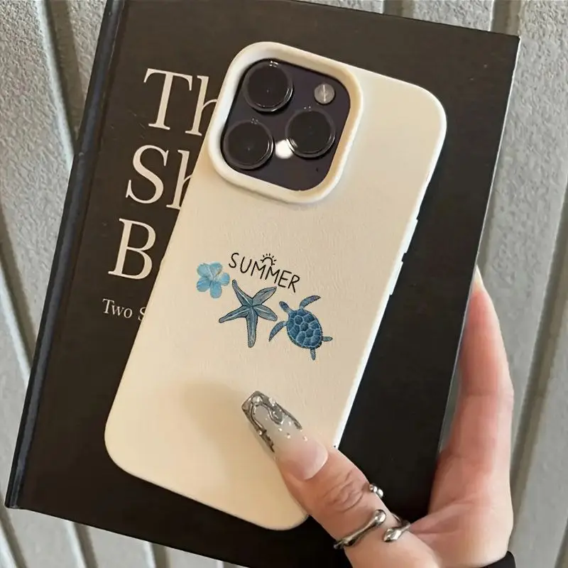 Floral Starfish & Sea Turtle Soft Phone Case Cover