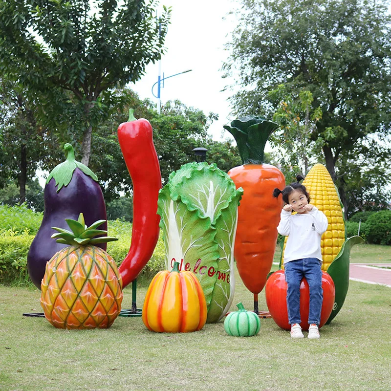 

Large-scale simulation of fruits and vegetables FRP sculpture outdoor farmhouse pastoral scenic shopping mall Meichen ornaments