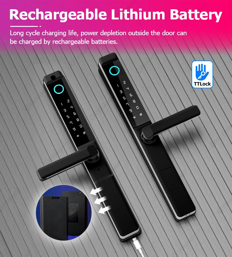 Waterproof Double-sided Fingerprint TTLock Bluetooth APP Work with Aleax Google