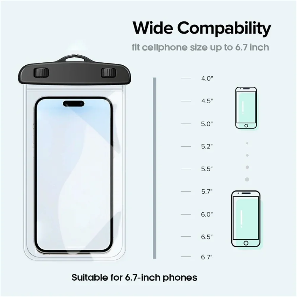 Waterproof Universal Underwater Phone Protection Case with Lanyard