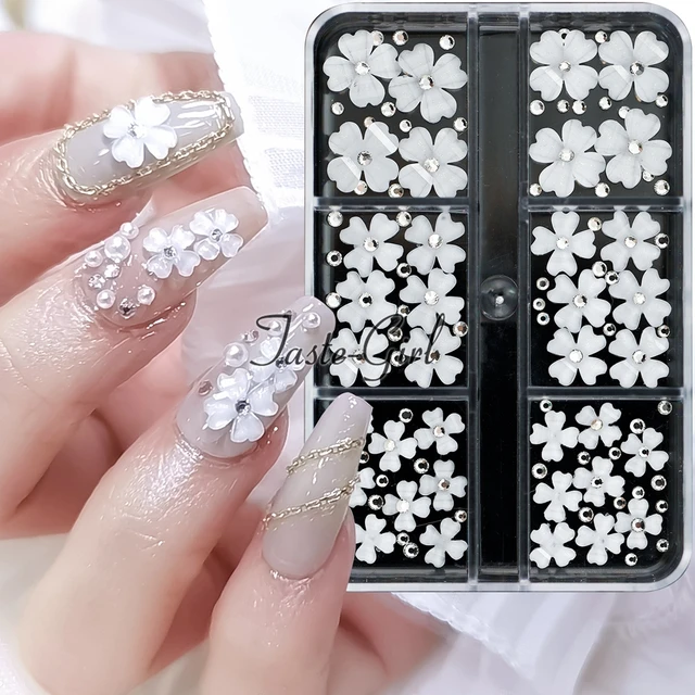 4pcs 3D Flower Nail - Acrylic Flowers For Nail Arts